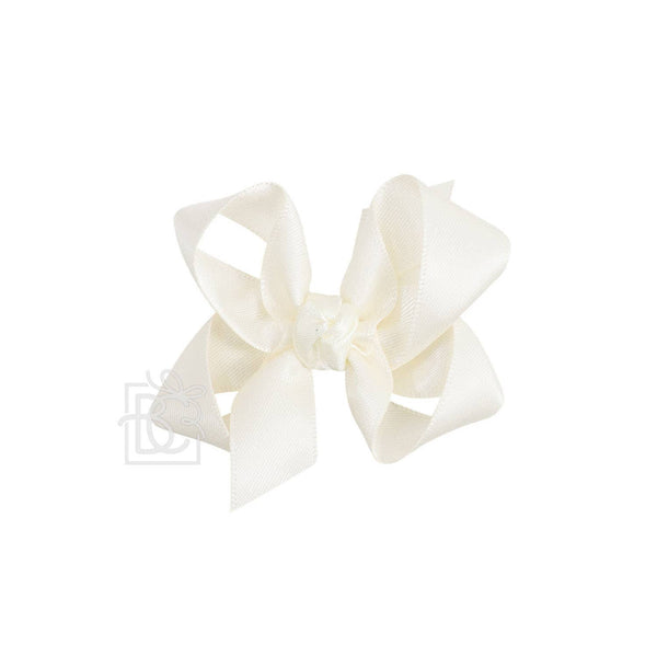 Satin Bow On Clip 1.5" - 6.5"