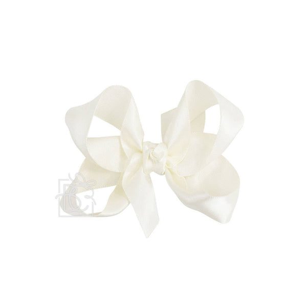 Satin Bow On Clip 1.5" - 6.5"