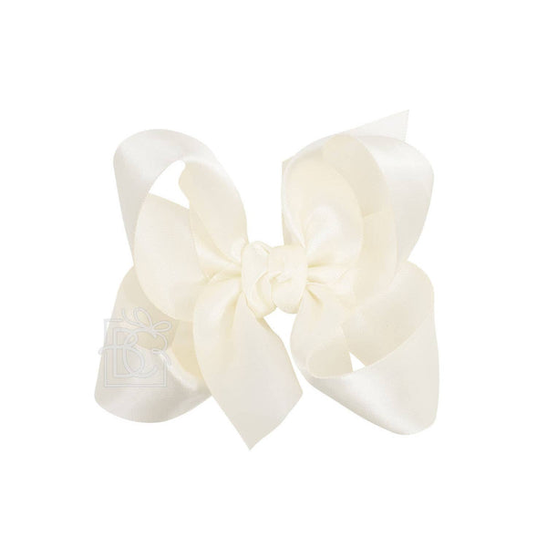Satin Bow On Clip 1.5" - 6.5"
