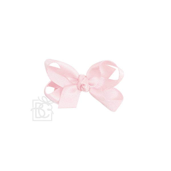 Satin Bow On Clip 1.5" - 6.5"