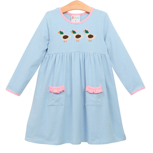 Duck Applique Pocket Dress