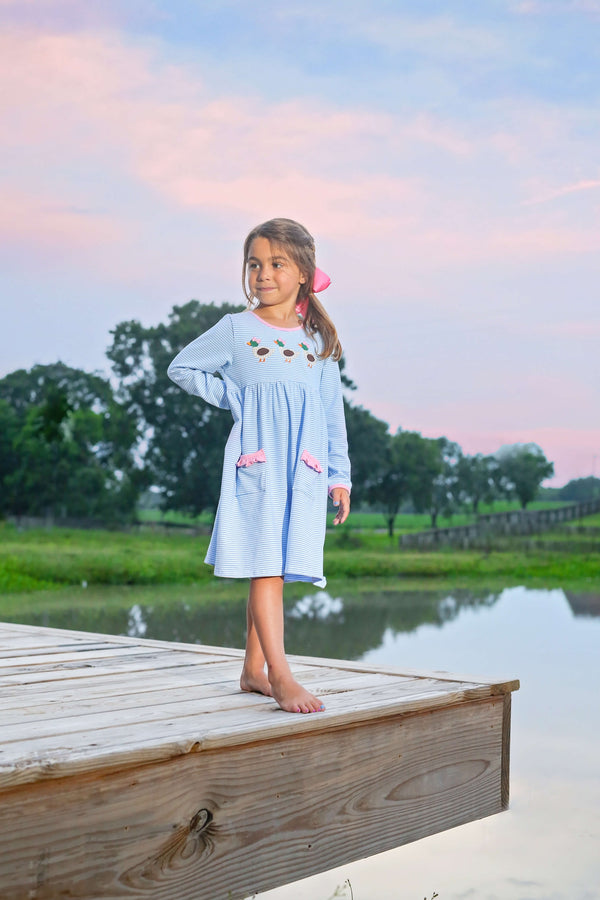 Duck Applique Pocket Dress