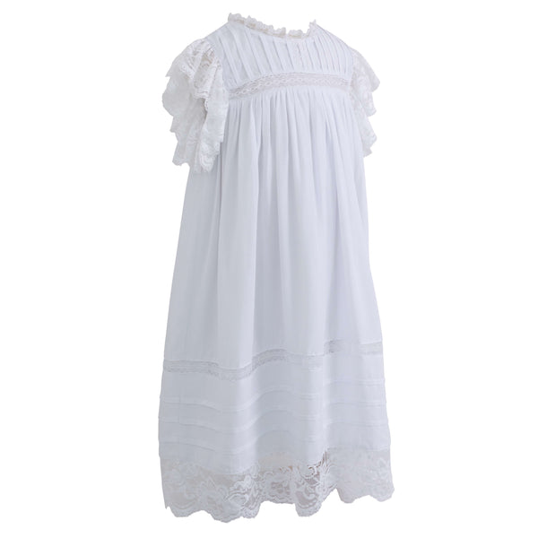 White w/ White Lace Sleeve