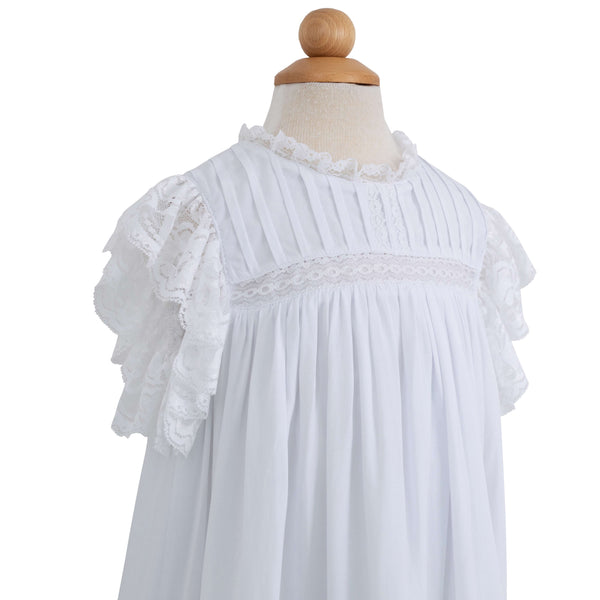White w/ White Lace Sleeve
