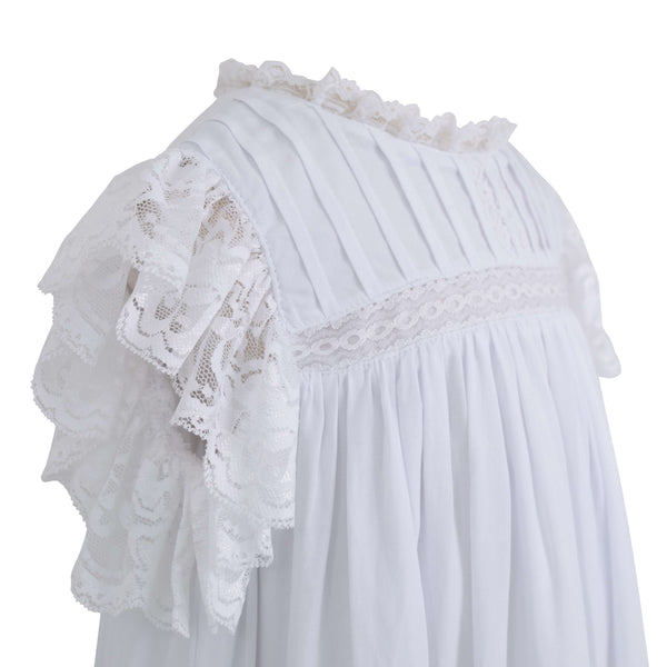 White w/ White Lace Sleeve