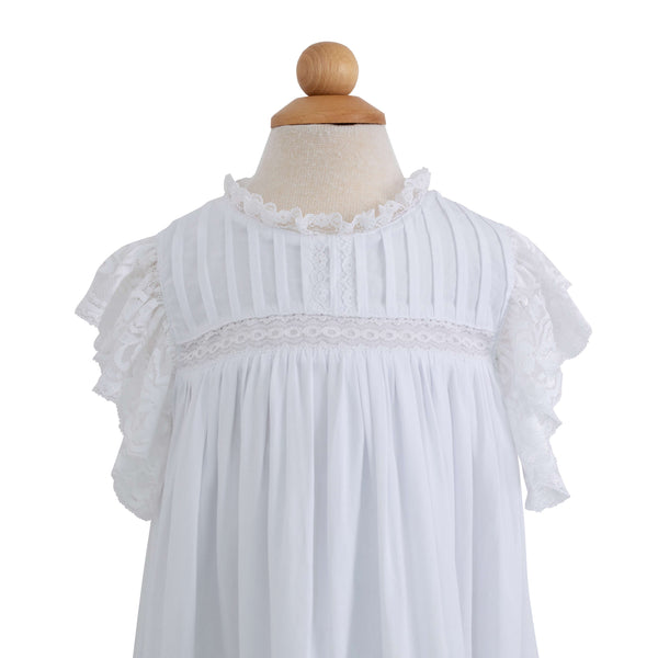 White w/ White Lace Sleeve