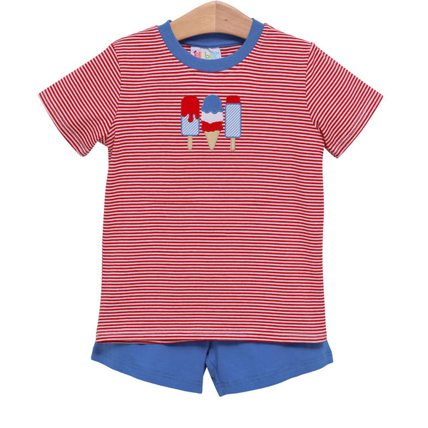 Red, White, Sweet Treat Short Set