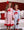 Santa Face Blue Gingham Set- Light Skin