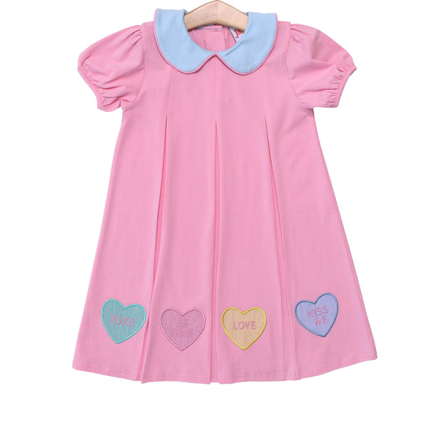 Candy Heart Pleat Dress