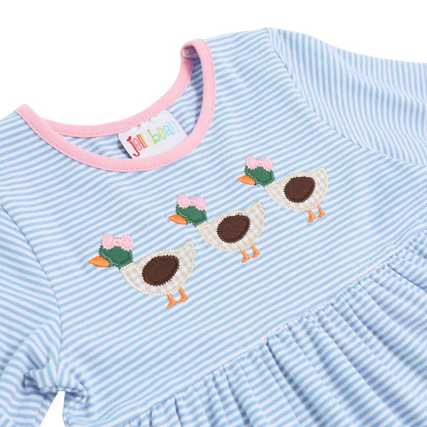 Duck Applique Pocket Dress