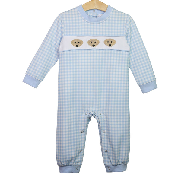 Puppy Embroidery Romper