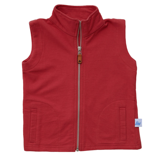 Knit Vest- Red