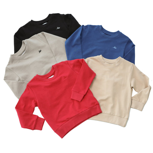 Navy Knit Sweatshirt