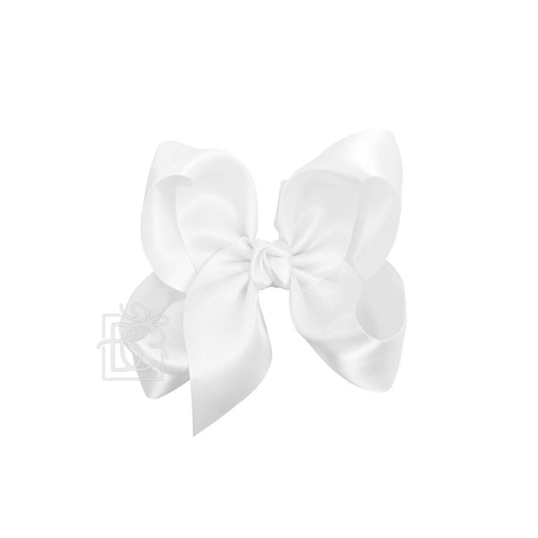 Satin Bow On Clip 1.5" - 6.5"