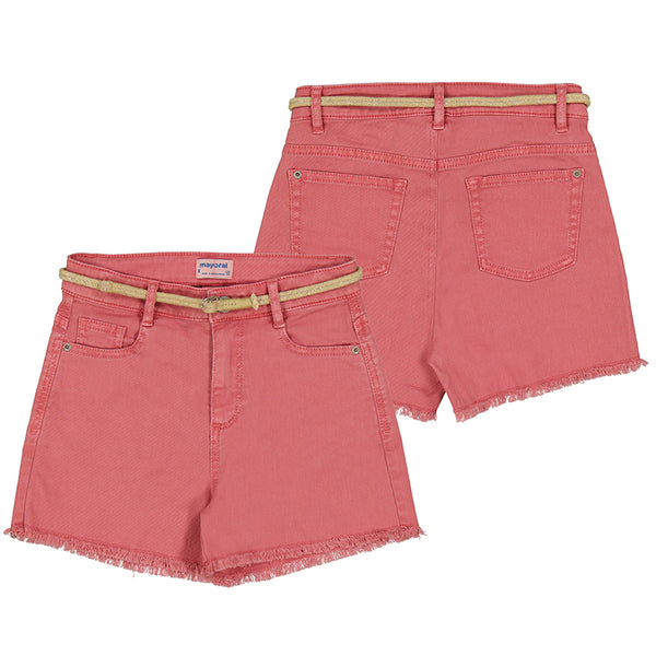 Basic Twill Shorts- Blush