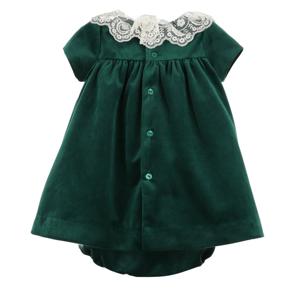 Green Deluxe Velvet Float Dress