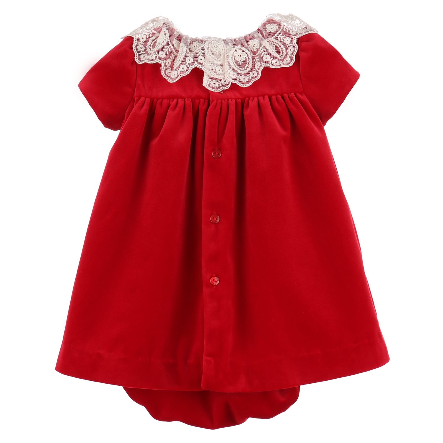 Red Deluxe Velvet Float Dress 3T Red Deluxe Velvet Float Dress 3T