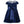 Navy Deluxe Velvet Dress With Lace