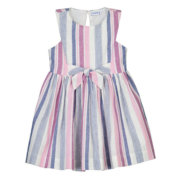 Stripes Dress- Mauve