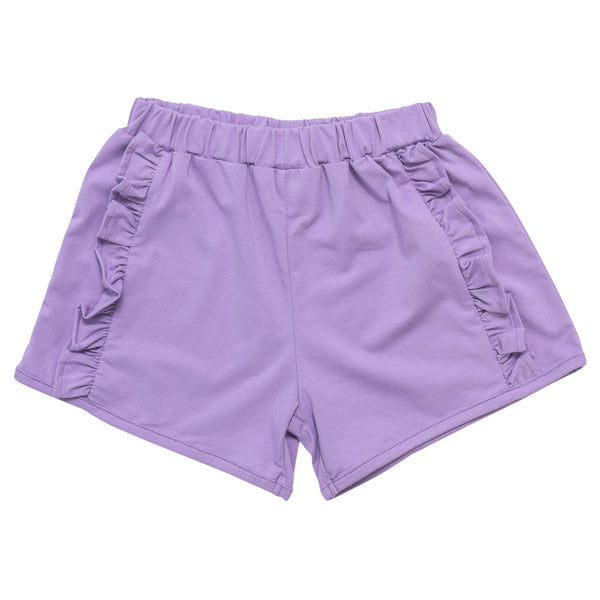 Ruffle Shorts- Lavender