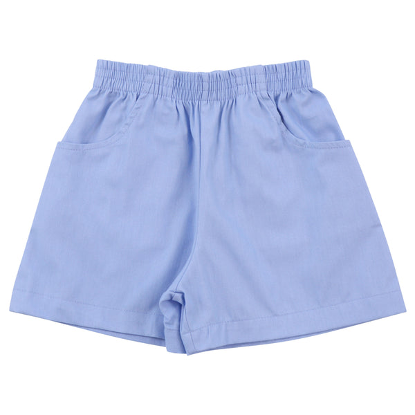 Sky Blue Twill Shorts