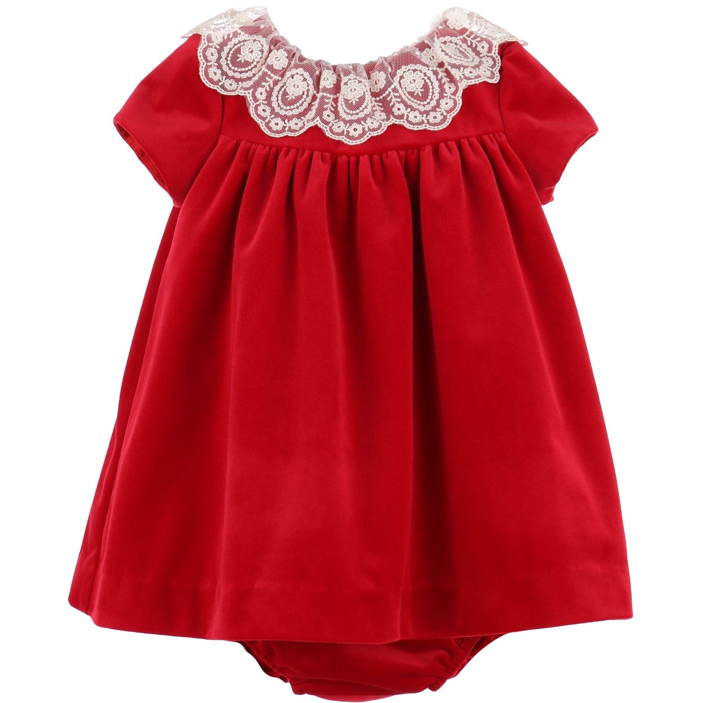 Red Deluxe Velvet Float Dress 3T Red Deluxe Velvet Float Dress 3T