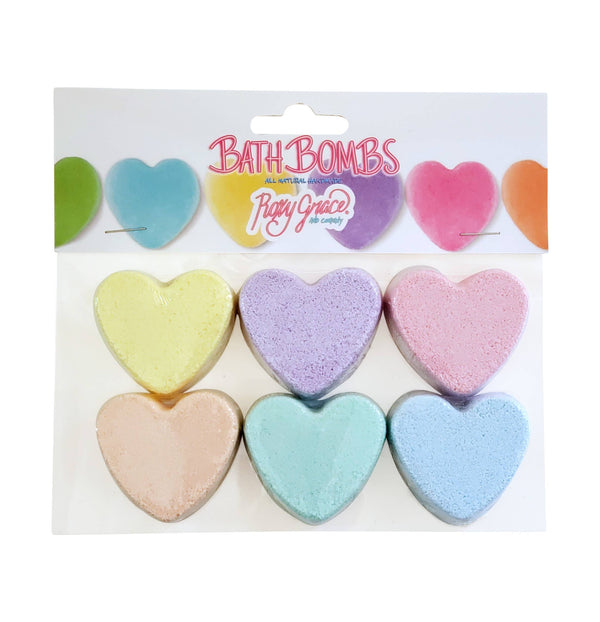 Mini Heart Bath Bomb - Pack of 6