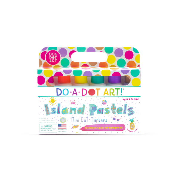 Mini Island Pastels 6 Pack Dot Markers