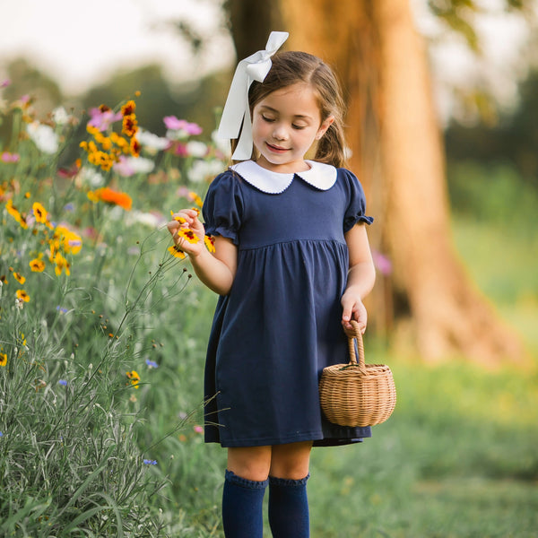 Charlotte Dress- Navy