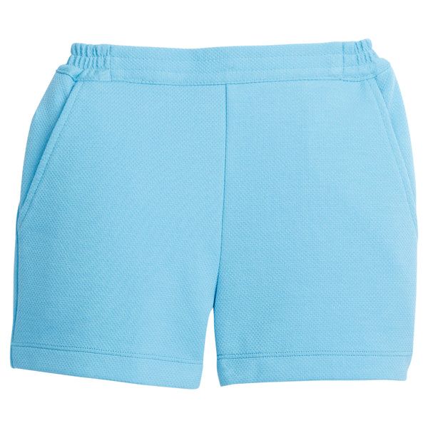 Basic Shorts- Turquoise Pique